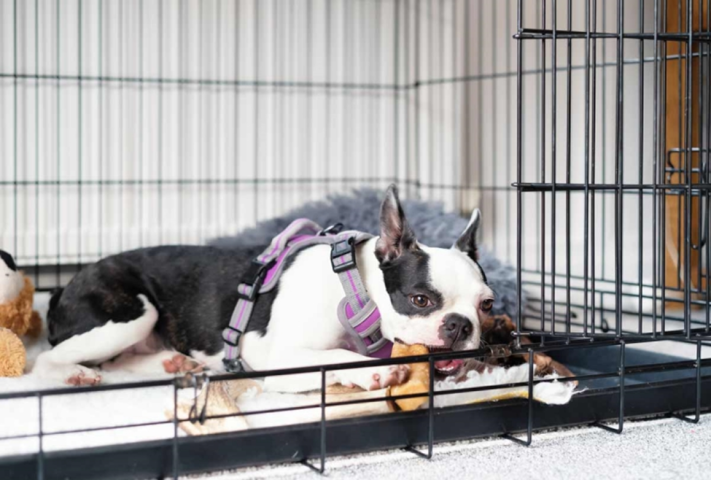 Trứng ghẻ và ký sinh trùng có thể rớt xuống từ da chó và tồn tại dai dẳng trên bề mặt đệm, lồng lót.