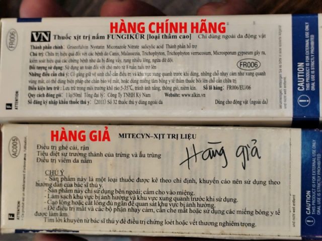 Phân biệt Alkin chính hãng trên hướng dẫn sử dụng