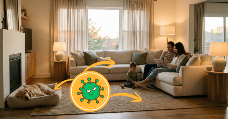 Vi khuẩn trong nhà nuôi chó mèo