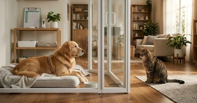 Thiết lập vùng đệm sinh học bằng rào chắn an toàn giúp cách ly chó mèo bị ghẻ lây nhiễm mà không gây căng thẳng tâm lý.
